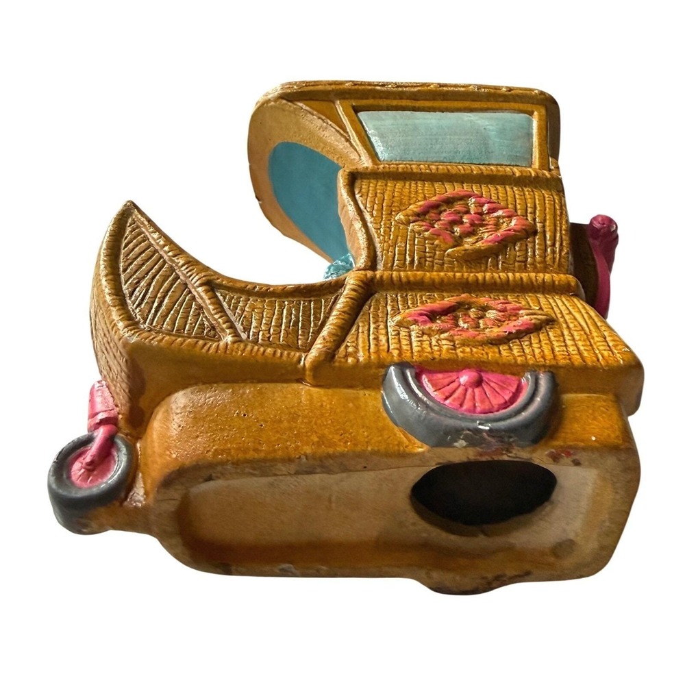 Guarantee Bank Atlantic City NJ Boardwalk Rolling Chair Coin Bank Vintage - Picture 6 of 9